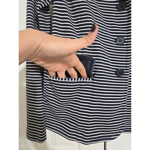 Talbots medium women's  striped buttoned blazer - Picture 3 of 9